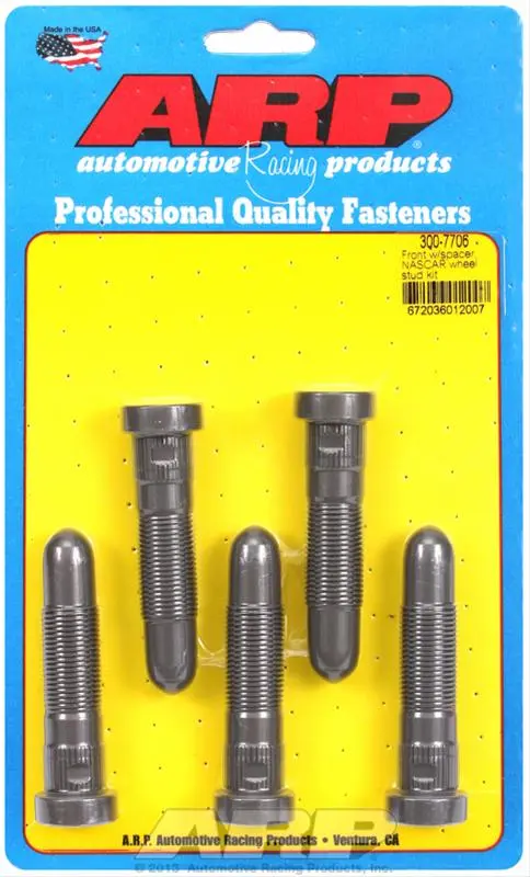 Arp 300-7706 Nascar-Spec Speed Studs – Heat-Treated 8740 Alloy With Black Oxide Finish 1