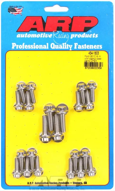 Arp 454-1803 Oil Pan Bolt Kit For Performance Engines 1