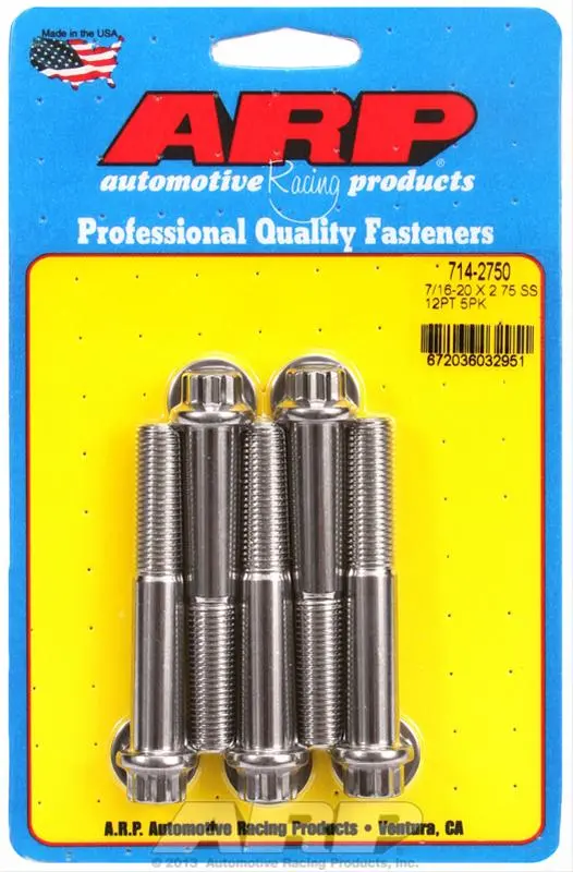 Arp Stainless Steel High-Strength Engine Bolt Set (714-2750) 1