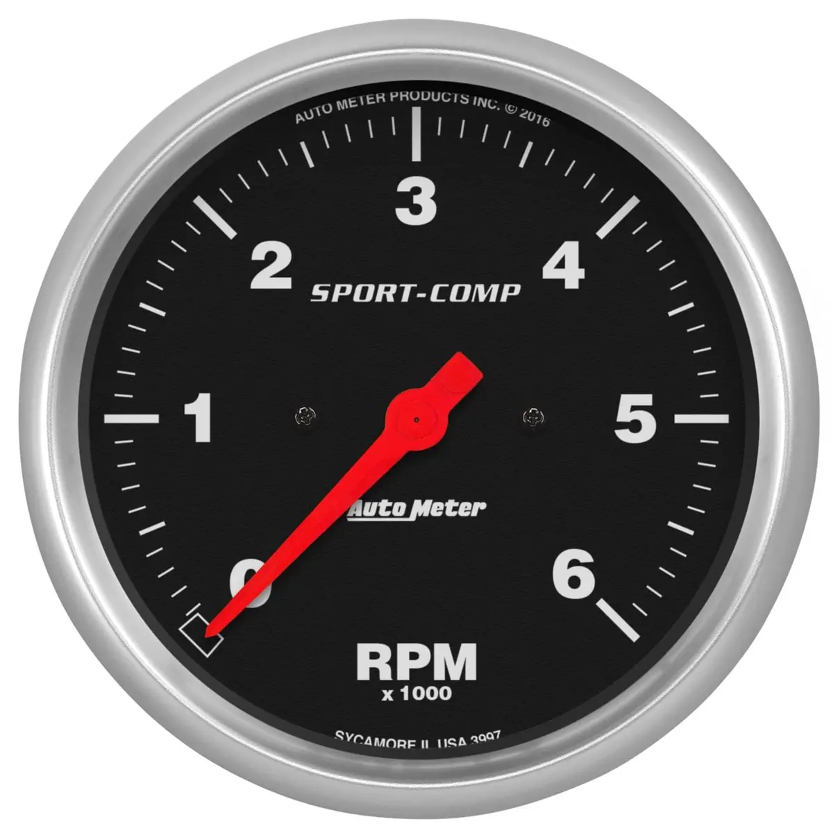Autometer Sport-Comp Tachometer – 5-Inch Analog Gauge With Shift Light 1
