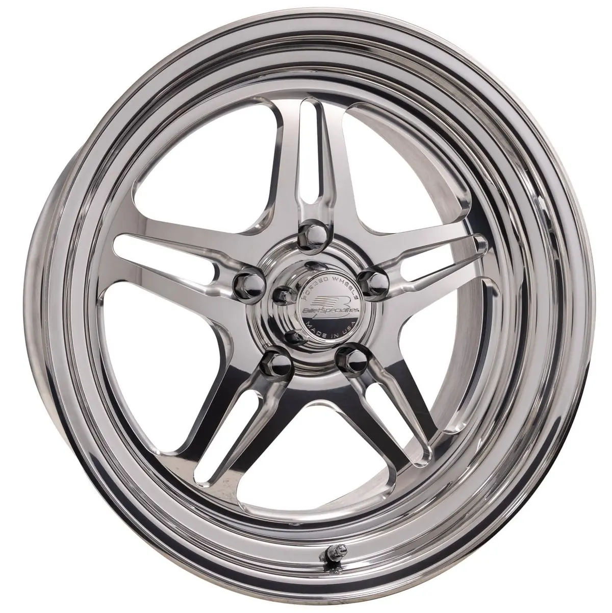 Billet Specialties Amc45 Lonestar Polished Custom Wheel – 15X5.5 Inch, Classic Hot Rod Fitment 1