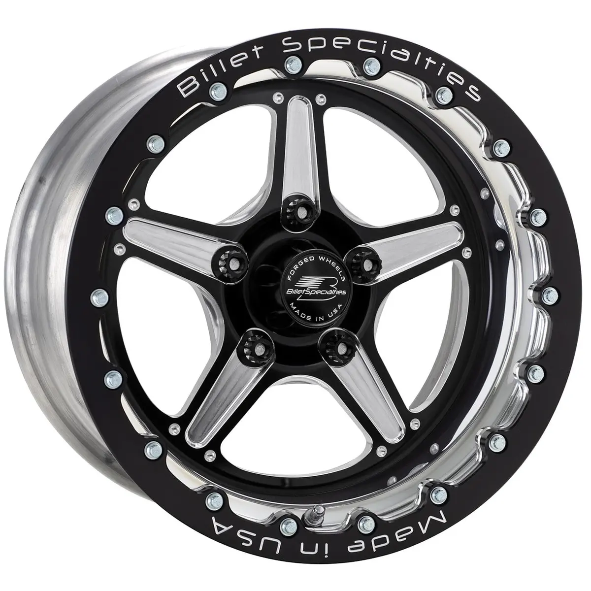 Billet Specialties Brsb23512L6145 Black Single Beadlock Wheel – 15X10" 1