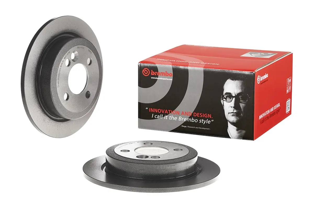 Brembo Uv-Resistant Coated Brake Rotors - Premium Surface Finish, 08.9163.21 1