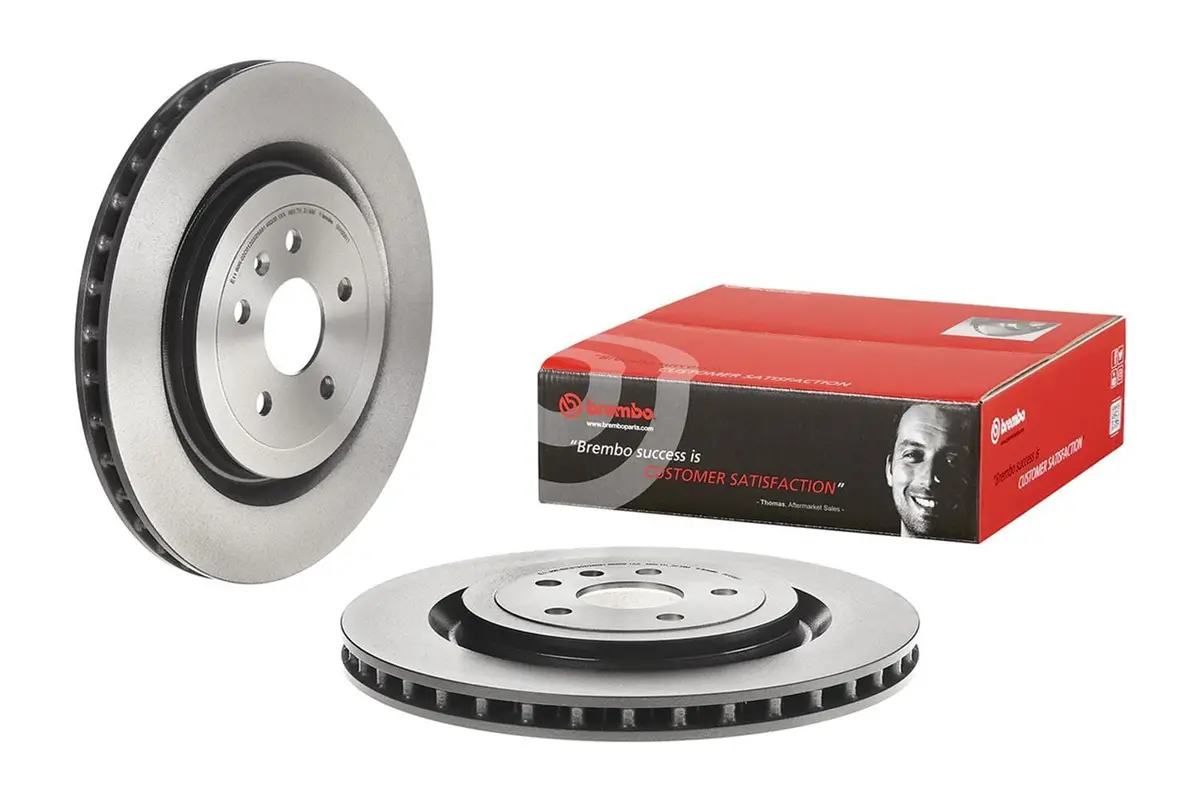 Brembo 09D71411 Uv-Coated Brake Rotor – Premium Cast Iron, Corrosion-Resistant Surface 1