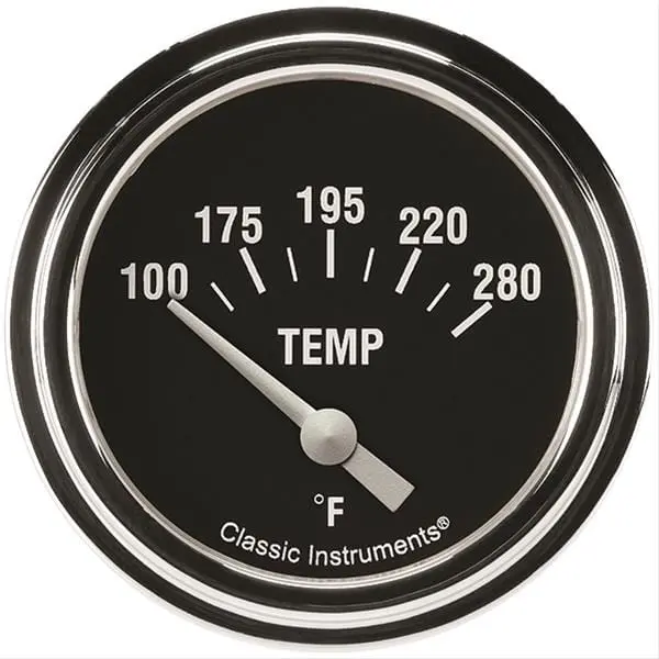 Classic Instruments Hr226Slf-06 Hot Rod Analog Gauge Set – 2-1/16" Speedometer & Tachometer 1