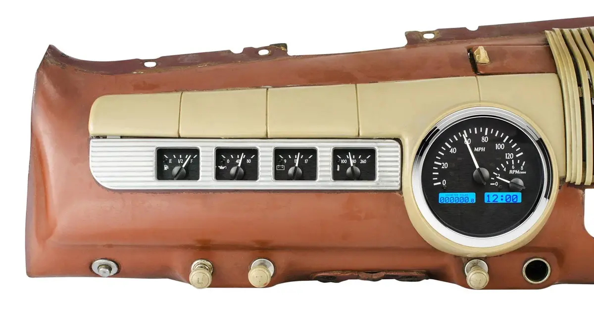 Dakota Digital Vhx-42F-K-B Direct-Fit Analog Gauge System With Modern Electronics 1