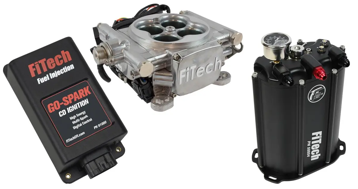 Fitech Go Efi 4 600Hp Self-Tuning Fuel Injection System – Includes Force Fuel Pump Kit (Model 93501) 1