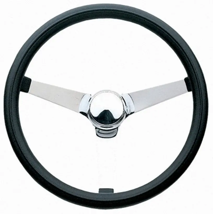14.75-Inch Classic Series Steering Wheel – Gr832 With Chrome Rim And Wood Grain 1