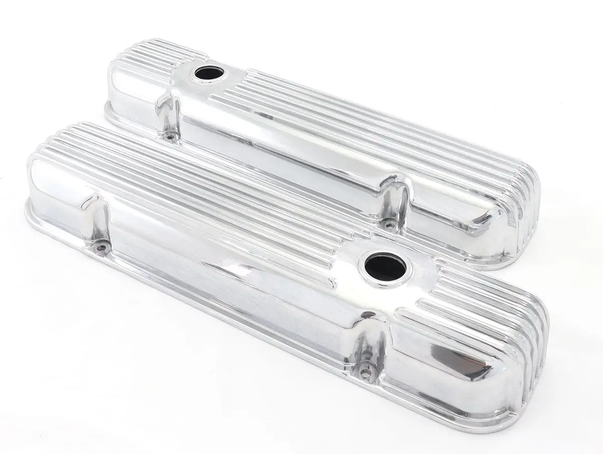Polished Finned Aluminum Valve Cover – Rpcr7660 1